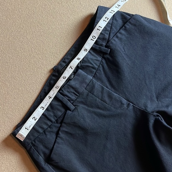 THEORY Women’s Black Trousers Max 2 Bi Stretch - Size 2 - Picture 9 of 13